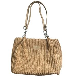 Tan Plush Corduroy Shoulder Bag Meiduola YYDS
